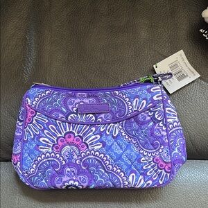 Vera Bradley lilac tapestry little crossbody